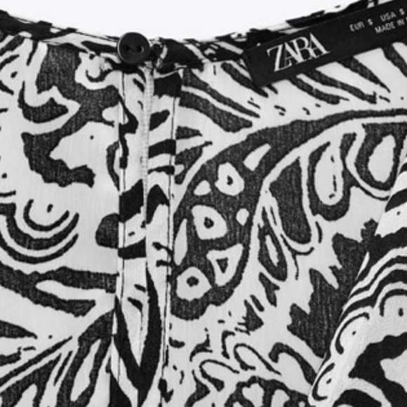 Black and white print dressy romper - Picture 7 of 9